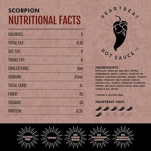Heartbeat Hot Sauce Co. | Scorpion, 6 oz.