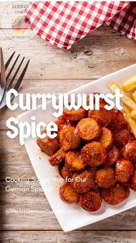 50g (1.76) Currywurst Seasoning - Mild German Curry Powder - Traditional Curry Recipe - for Sausages and More