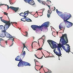 Edible Wafer Paper Butterflies set of Wedding Birthday Party (Purple Pink 72pcs)
