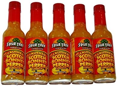 Spur Tree Jamaican Crushed Scotch Bonnet Pepper Sauce 5oz - (5 Pack)