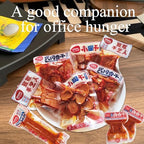 Spicy Dried Tofu Snacks (Lu Tiao) - Chinese Bean Curd Strips, 8 Individual Packs (8oz Total), Authentic Vegetarian Ready-to-Eat Snack