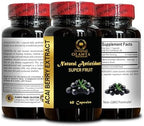 ACAI Berry Extract - Antioxidants Supplement, Acai Powder, 4:1 acai Berry Extract, All-Natural and Non-GMO Acai Boost Blend - 1 Bottle 60 Capsules