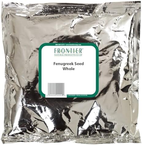 Frontier Co-op Whole Fenugreek Seed, 1-Pound Bulk, Used In Ethnic Cuisines, For Max Flavor & Aroma Toast Prior to Use, Kosher