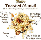 Michele's Toasted Muesli, Whole Grain Cereal, No Refined Sugar, No Added Oil, Gluten-Free & Non-GMO, 36oz Resealable Bag