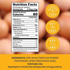 Judee's Gluten Free Dried Whole Egg Powder - Versatile Baking with Egg Powder - Camping & Backpacking with Protein Mix - Long-Term Storage Ready Blend - 11 Oz