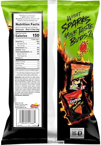 Doritos Tortilla Chips Flamin' Hot Limon Cheddar Cheese, 9.25 Oz