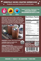 Wilderness Poets, Organic Cacao Powder. Unsweetened, 100% Peruvian Heirloom Cacao (Criollo Variety) -32 Ounce - 2 Pound