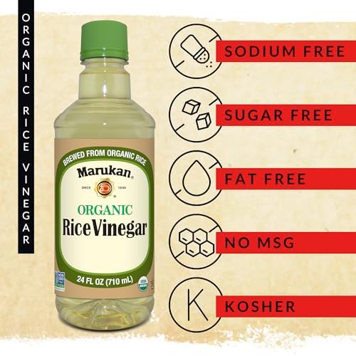 Marukan Organic Unseasoned Rice Vinegar, 1 Gallon (Pack of 1)