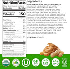Orgain Organic Vegan Protein Bars, Peanut Butter - 10g Plant Based Protein, Low Calorie Healthy Snacks, No Lactose or Soy Ingredients, Gluten Free, Non-GMO - 1.41 Oz (Pack of 12)