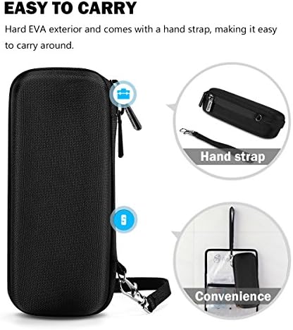 ProCase Hard Case for Electric Trimmer and Shaver, Travel Organizer Carrying Bag for QP2520 QP2530 QP2620 QP2630 -Black