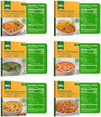 Ashoka 1932 Gluten-Free Meal Kits, Vegan Tofu Paneer Assortment, All-Natural Variety Pack, Heat & Eat Travel Friendly Meals, Authentic Indian Food with No Preservatives, Pack of 10