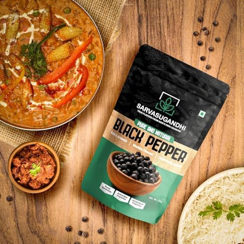 Natural Black Pepper whole 100 grams | Kali Mirch | Bold Flavor from Kerala for Authentic Indian Spice