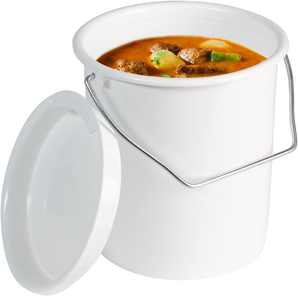 Westmark Milk and Storage Bucket, Polyethylene White