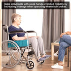 Brake Extenders for Wheelchair - 2PCS Handle Extension, Transport Chair Assistive Device for Heavy Reclining Wheelchair (Silver, 6.7 Inch)