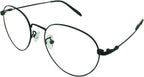Classic Reading Glasses Mens Womens +1.75 Readers Black Metal Frames Eyewear