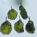 Moldavite Czech Meteorite Mineral Specimen Spiritual Healing Aerolite Crystal Energy Stone, 11223S1BOTTON (Color : Tektite, Size : 5-10g)