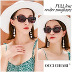 OCCI CHIARI Reader Sunglasses Women 1.5 Trendy Reading Sunglasses 1.0 1.25 1.5 1.75 2.0 2.25 2.5 2.75 3.0 3.5 (Black, 1.50)