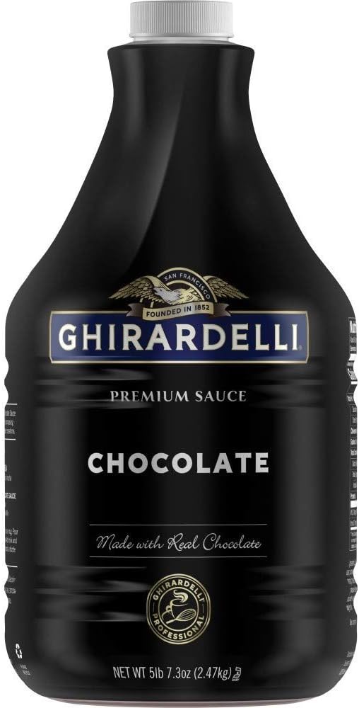 Ghirardelli premium sauce net wt 5 lb, 7.3 Oz, Chocolate, 87.3 Oz