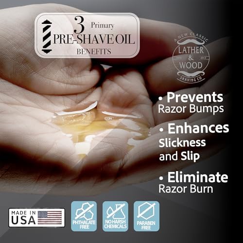 Best Pre-Shave Oil, Unscented, Premium Shaving Oil for Effortless Smooth Irritation-free Shave. 2 Oz …
