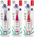 RADIUS Totz Toothbrush Extra Soft Brush BPA Free & ADA Accepted Designed for Delicate Teeth & Gums for Children 18 Months & Up - Purple Pink Coral - Pack of 3
