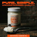Forward Farms 100% Carbon Neutral Raised Grass-Fed & Grass-Finished Beef Tallow | Premium Pure Cooking & Frying Fat for Keto, Paleo, Whole30 | 11 oz Jar (1 Pack)