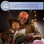 Cute Sleep Masks Cartoon Dinosaur Eye Mask Plush Sleeping Mask & Travel Blindfold - Funny Novelty Eye Shade for Women Men (Orange Dinosaur)