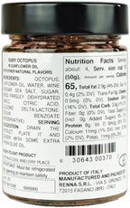 Renna, Baby Octopus, Small Octopus preserved in oil (10.58 oz), Premium Imported Seafood, Mediterranean flavor, Product of Italy