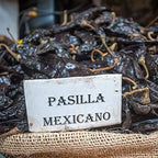 1lb Pasilla Negro Chilaca Dried Whole Chile Seco Peppers Food Service Size, Chili Pods for Authentic Mexican Food, Heat-Sealed Resealable Bag by 1400s Spices