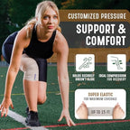 Premium Elastic Bandage Wrap (6” Wide, 6 Pack) - Nexskin Latex Free Athletic/Medical Compression Bandages Hook & Loop Fasteners at Both Ends - Lifetime Washable & Reusable Bandages