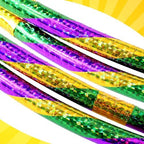 12 Pack 24 inch Exercise Hoop Plastic Glitter Hoop Obstacle Course Ring Toy for Adult Party Gymnastic Playing for Parade Decoration Games Performance Outdoor Sports