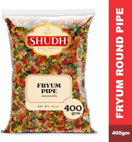 Shudh FRYUMS FAR FAR PIPE 400 GM ~ All Natural | Vegan | Gluten Friendly | Non-GMO
