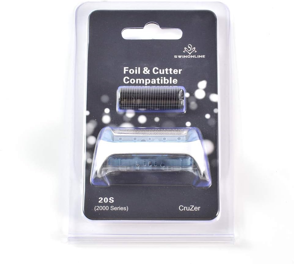 Replacement Shaver Foil and Cutter Fits Braun Cruzer 20S 2615 2675 2775 2776 2778 2864 2865 2866 2874 2876 2878 5732 5733 5734 Z20 Z30 Z40 Z50 Z60