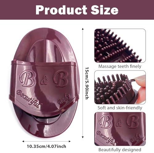 2pcs Meridian Massage Brush Set,Upgraded Professional Meridian Massage Brush,Full Body & Scalp Acupressure Tool for Head-to-Toe Relaxation, Salon Quality Comb Gift Idea