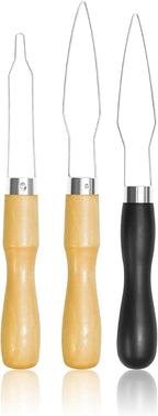 3 Pack Button Hook Tool for Seniors & Arthritic Hands - One Handed Button Assist Device with Comfort Grip Handle - Dressing Aid for Shirts, Pants, Wedding Dresses