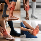 3 Pairs Compression Socks for Women & Men, 15-20mmHg Support for Standing, Running, Nurses, Travel(Unisex)