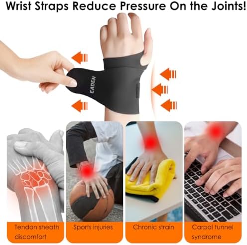 Wrist Brace Ulnar Wrist Brace Ultra-Thin Elastic for TFCC Tear,Wrist wraps Repetitive Wrist Use Injury,Support for Carpal Tunnel Pain & Tendonitis Relief,Fits Both Wrists