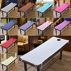Massage Bed Cover SPA Treatment Couch Mattresses with Breath Hole (180x60cm,White)