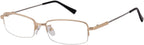 Computer Reading Glasses Mens Womens Half Rim +3.00 Gold Color Radiation Protection Readers
