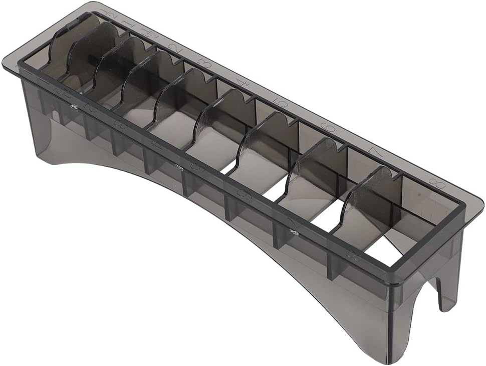 Clipper Guard Holder, Clipper holder with 10 Grid Base, Professional Barber Guards for Universal Hair Clippers Organizer, Guide Comb Storage Case Container Box for Barbershop Use