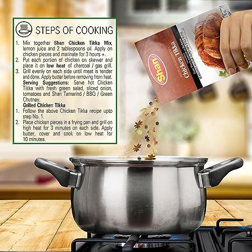Shan - Chicken Tikka Masala Mix (50g) - Seasoning Packets for Tikka Masala (Pack of 6)
