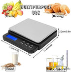 Weighing Scale 1000g/0.01g High Digital Mini Scale,Kitchen Scale Electric Scale,for Kitchens, Laboratories,etc(Black)