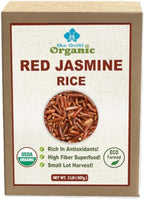 Organic Thai Red Jasmine Rice - Gluten Free - Preservative Free - Small Lot Farmed from Thailand - 2 LB