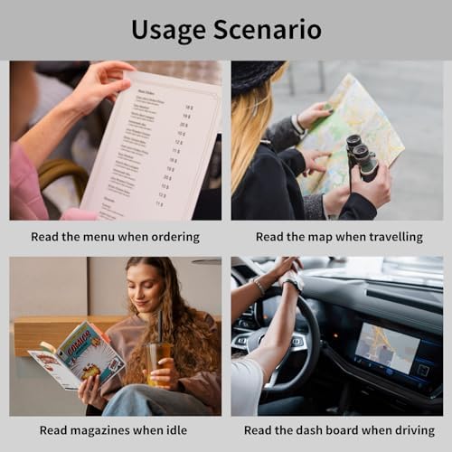 DXYXYO Half Moon Reading Glasses for Women Men Small Semi Frame Metal Spring Hinge Readers