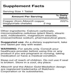 Swanson Copper Chelate Mineral Supplement for Adults Seeking Antioxidant, Immune, and Red Blood Cell Support - 2 mg (300 Tablets)