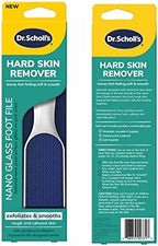 Dr. Scholl's Hard Skin Remover Nano Glass Foot File - Foot Callus Remover, Durable Foot Scrubber, Dead Skin Remover, Hygienic Pedicure Tool, Long Lasting Foot Buffer, Soft Smooth Feet