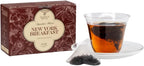 BLOSSOM RITUAL Newyork Breakfast – Strong & Smooth Black Tea with Caffeine – 20 Natural Based Pyramid Bags – Serve Upto 60 cups – Energizing Morning Tea Blend for Focus & Clarity – Resealable Zip Pouch| 2.65oz