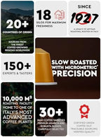CARRARO 1927 Variety Pack Delicious Espresso Capsules - 100 Aluminum Espresso Pods Compatible with Nespresso Original line, Medium and Dark Roast, Made in Italy