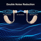 LapEasy Hearing Aids for Seniors Rechargeable with Noise Canceling, Hearing Amplifier for Adults, Sound Amplifier for Hearing Loss - in Ear - with Volume Control
