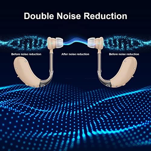 LapEasy Hearing Aids for Seniors Rechargeable with Noise Canceling, Hearing Amplifier for Adults, Sound Amplifier for Hearing Loss - in Ear - with Volume Control