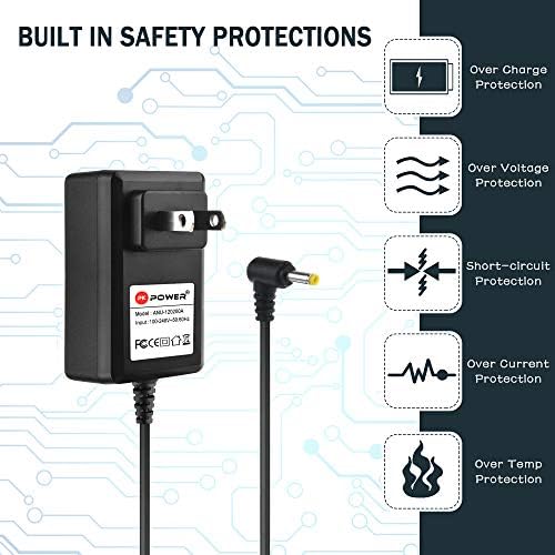 AC/DC Adapter 6V for Omron Monitor HEM-7120 HEM-7201 HEM-7232 JPN710, Power Supply for Omron 5 7 10 10+ Series Healthcare Upper Arm BP Monitor 6.5ft Cable